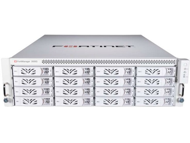 Fortinet FortiManager 3000 rack-mounted appliance for enterprise network management and security
