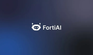 Official FortiAI logo representing Fortinet’s agentic AI-driven security operations for modern SOC teams.